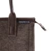 Elegante Handtasche Fina aus Filz und Leder Details