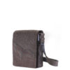 Handtasche Jule in Stein mit braunem Leder