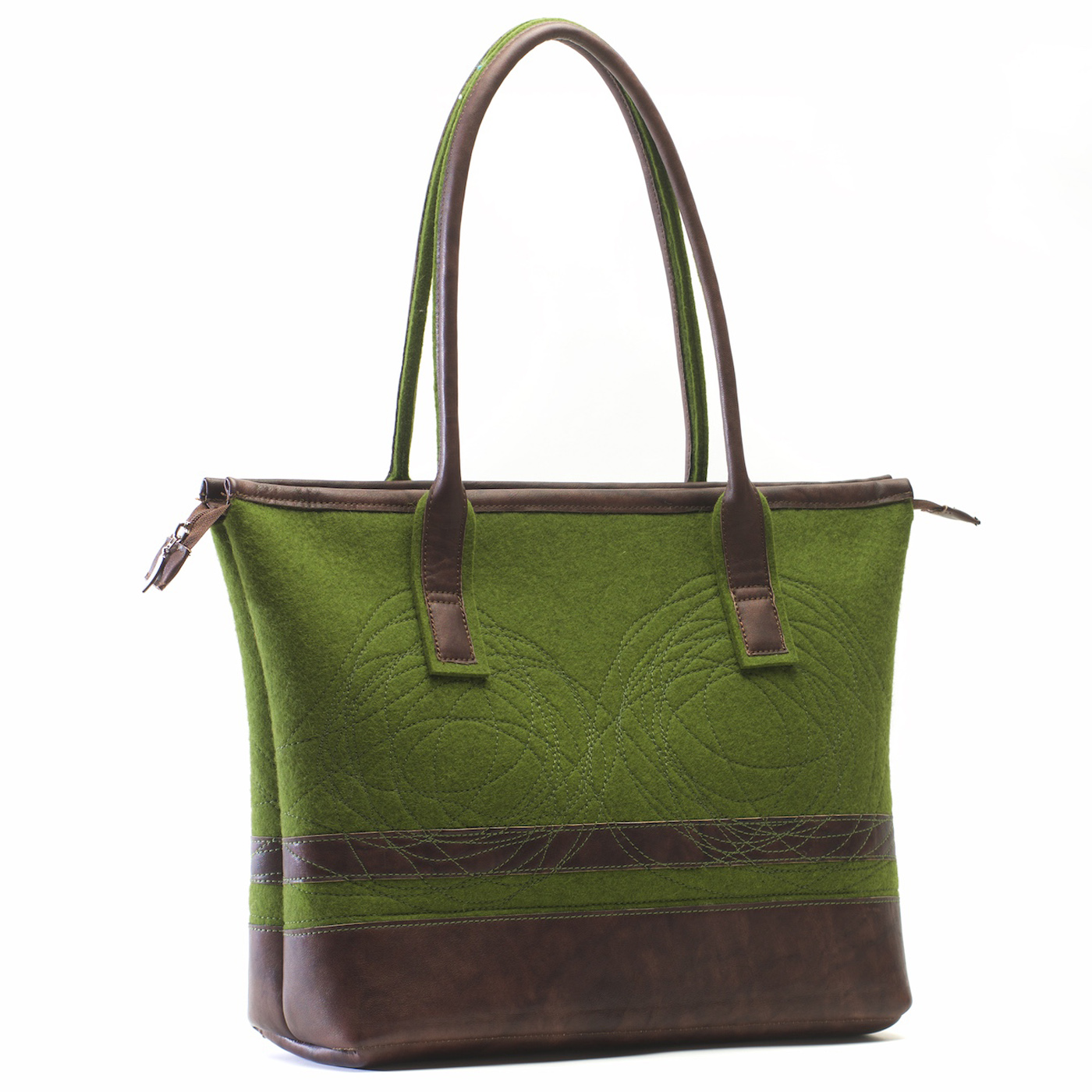 Handtasche Thea in Grün-Braun Handtasche Thea in Grün-Braun